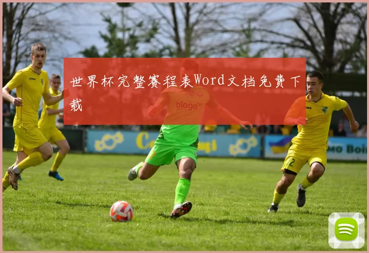 世界杯完整赛程表Word文档免费下载