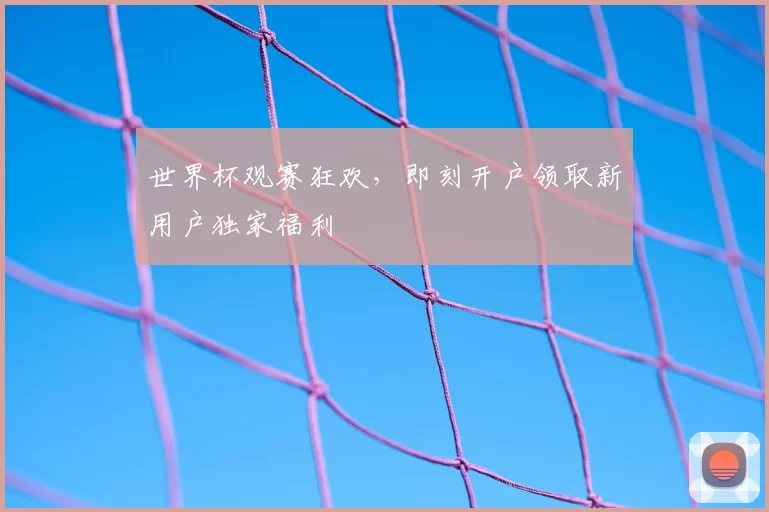 世界杯观赛狂欢,即刻开户领取新用户独家福利