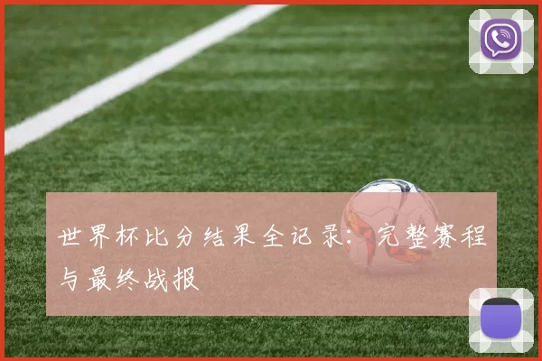 世界杯比分结果全记录：完整赛程与最终战报