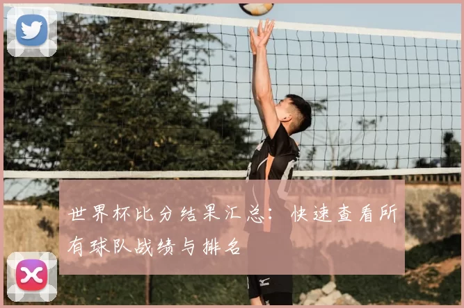 世界杯比分结果汇总:快速查看所有球队战绩与排名