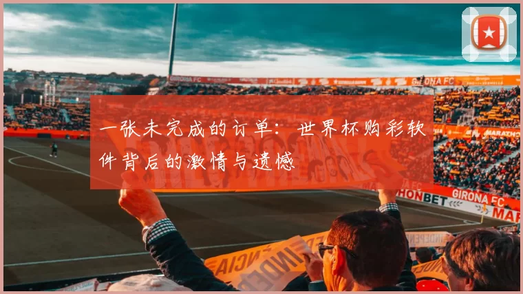一张未完成的订单:世界杯购彩软件背后的激情与遗憾